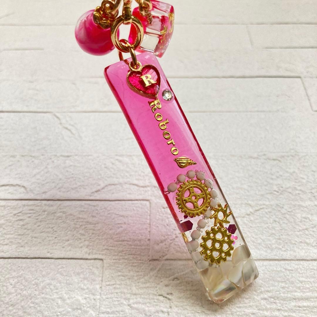 白藤ページ　名入れチャーム　レジンキーホルダー　7点