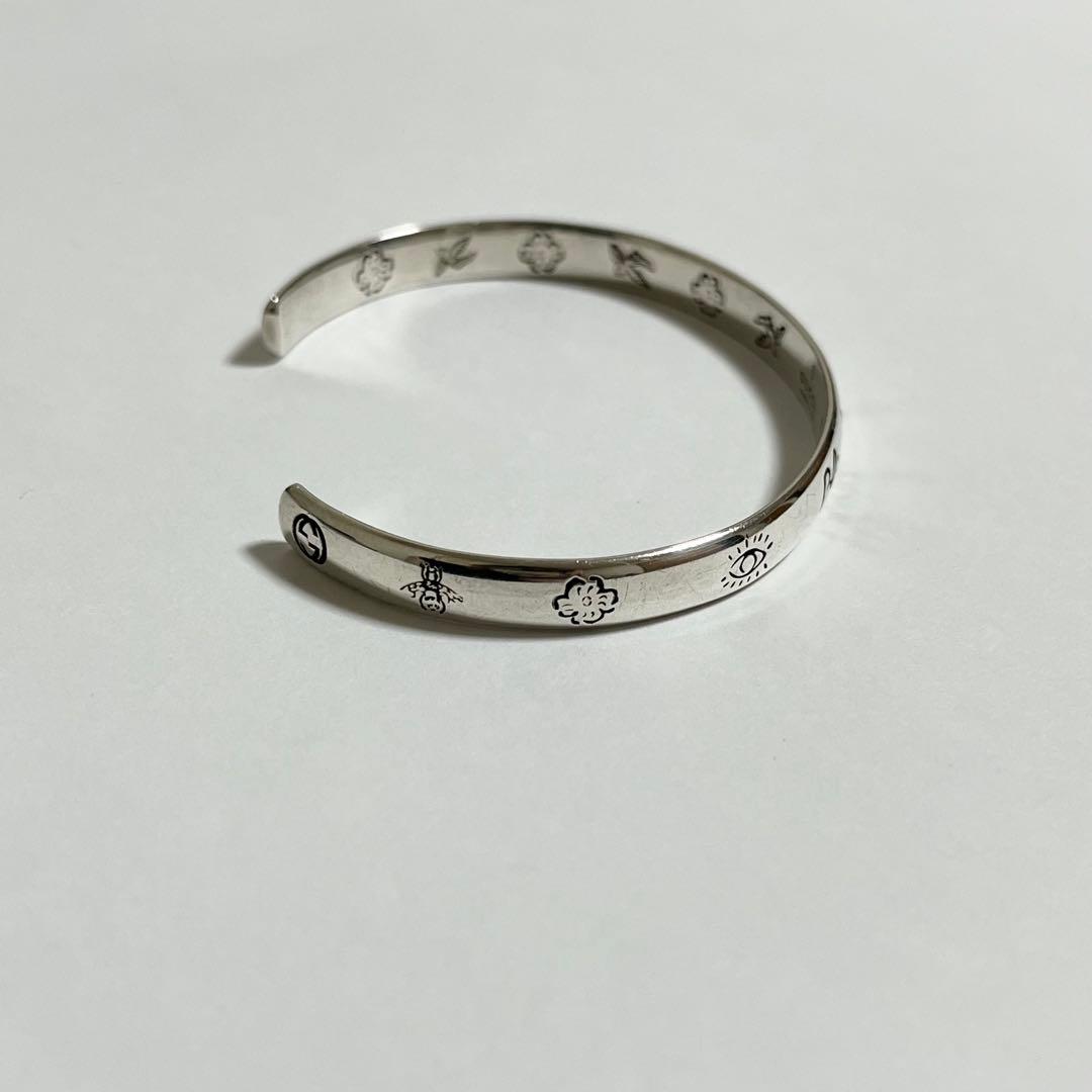 GUCCI グッチ　blind for love バングル　シルバー　925