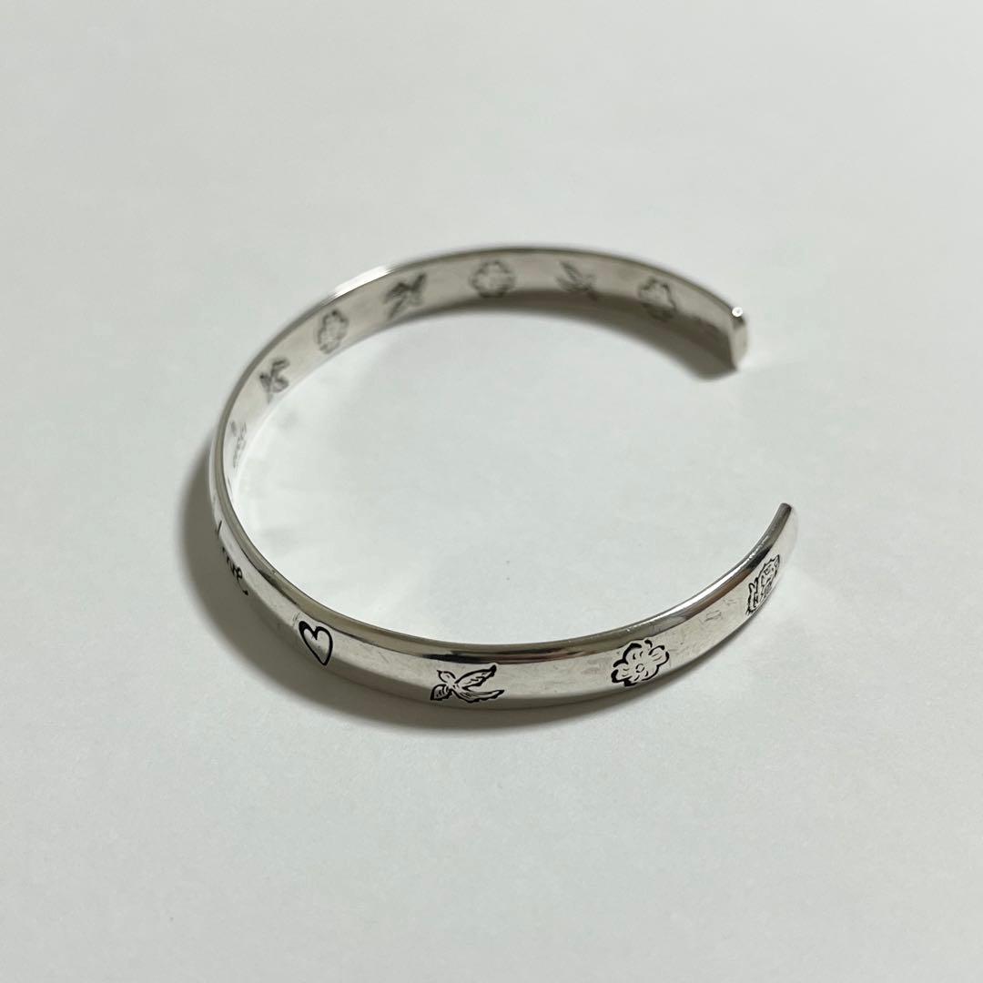 GUCCI グッチ　blind for love バングル　シルバー　925