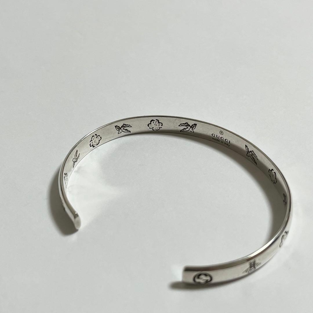 GUCCI グッチ　blind for love バングル　シルバー　925