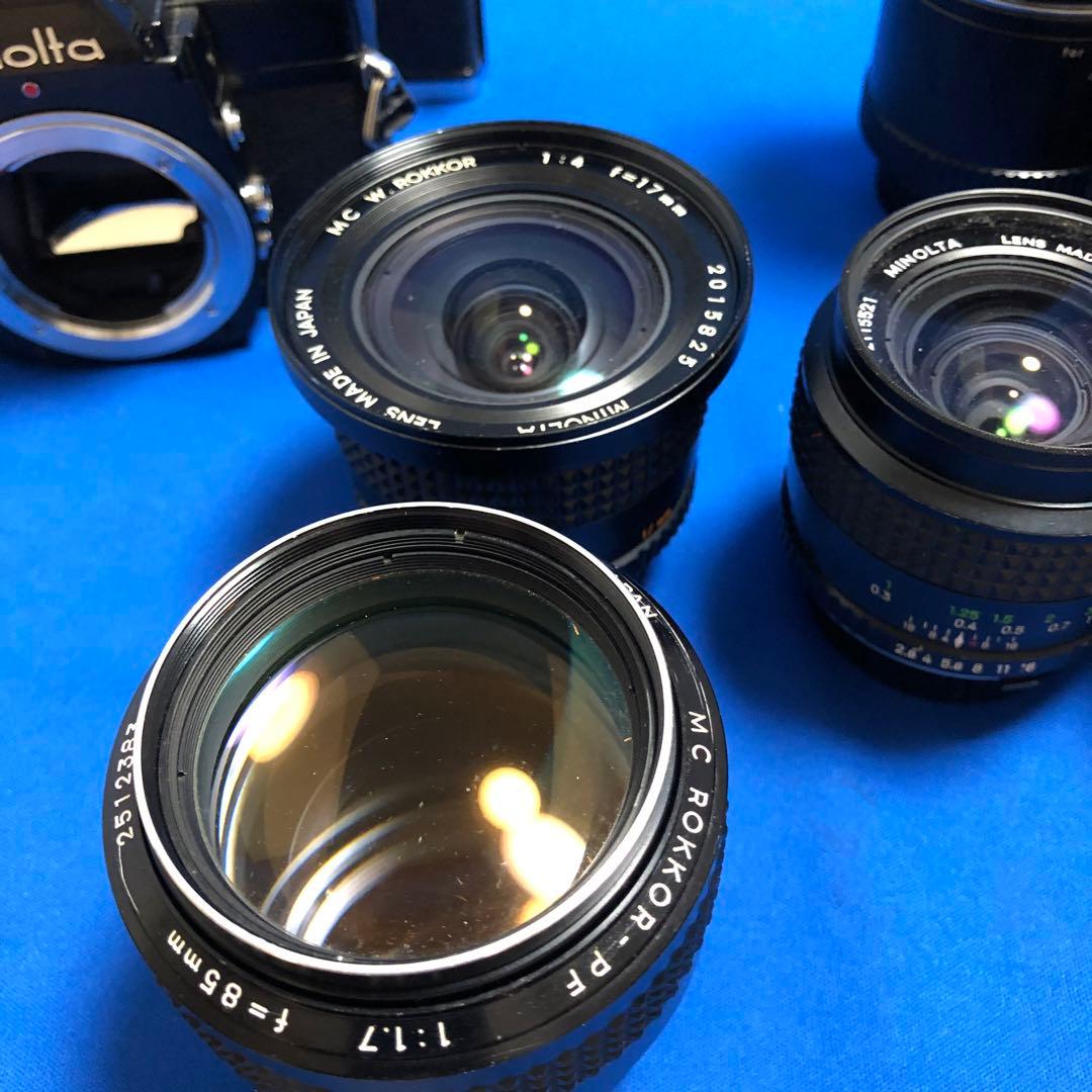 ミノルタカメラXE-7とレンズセット(SR505おまけ)