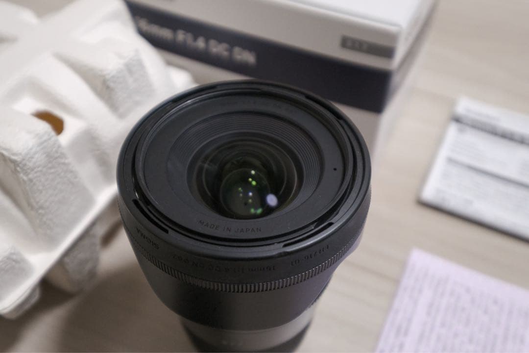 美品 SIGMA 16mm F1.4 DC DN レンズ Eマウント