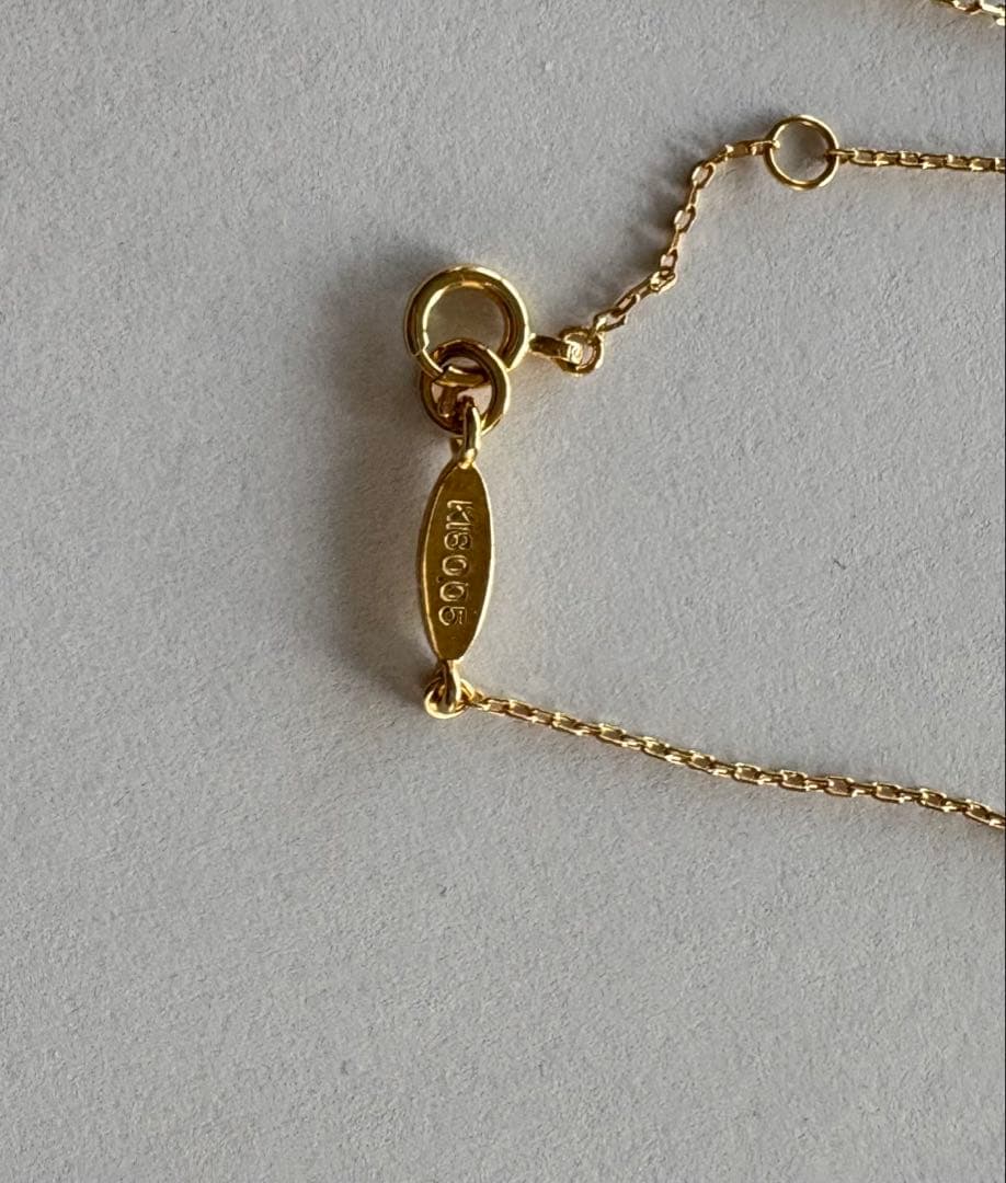 AHKAH ハートパヴェ ネックレス 18K