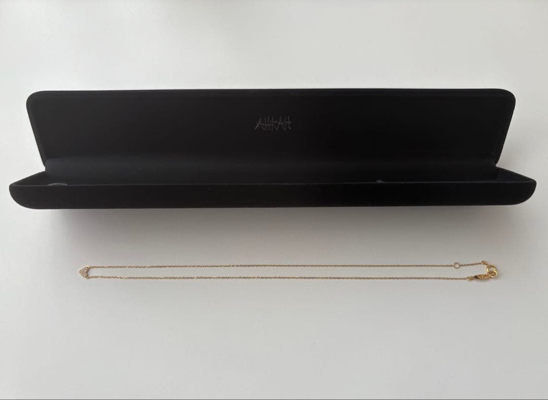 AHKAH ハートパヴェ ネックレス 18K