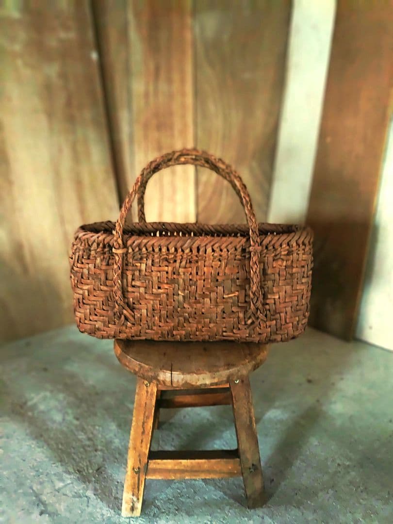 よ*）様 信州安曇野の山葡萄かごバック。里山手仕事