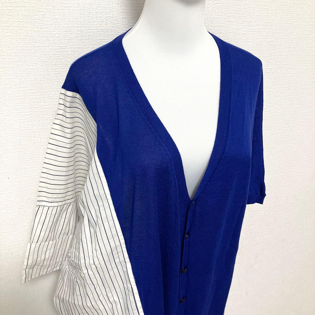 RISMAT by Y's ヨウジヤマモト　変形ロングカーディガン　シャツ切替