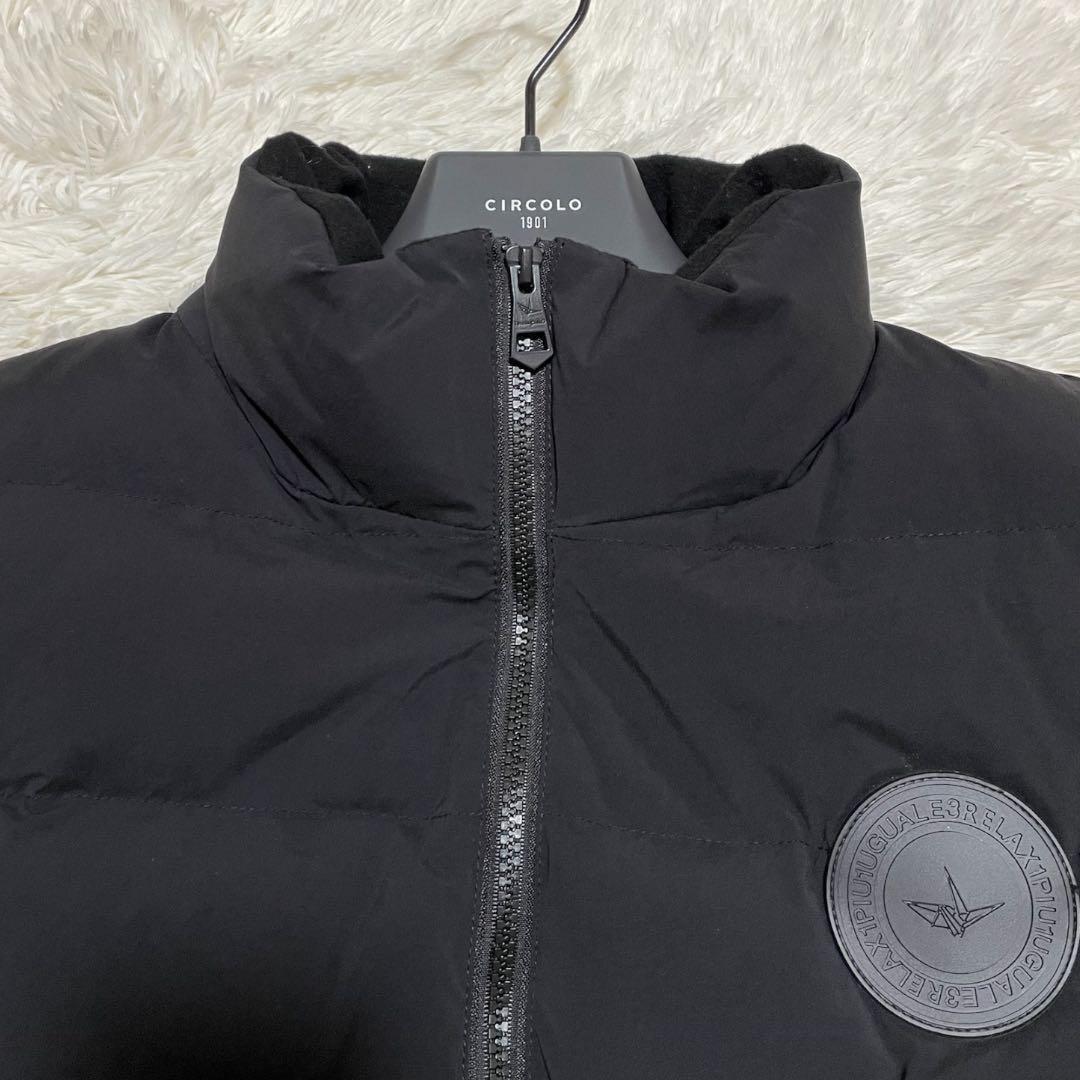 美品✨ 1PIU1UGUALE3 RELAX ダウンベスト L ブラック ロゴ