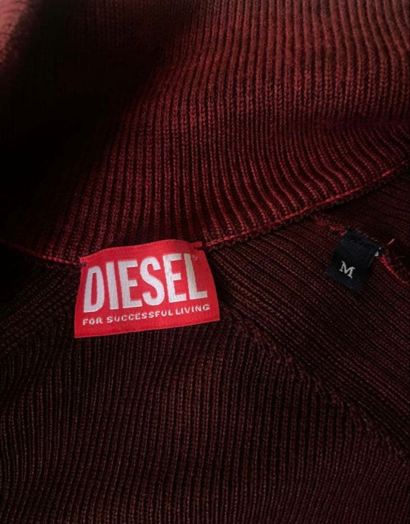 DIESEL 23AW K-IRINI KNIT ドライバーズニットレッド