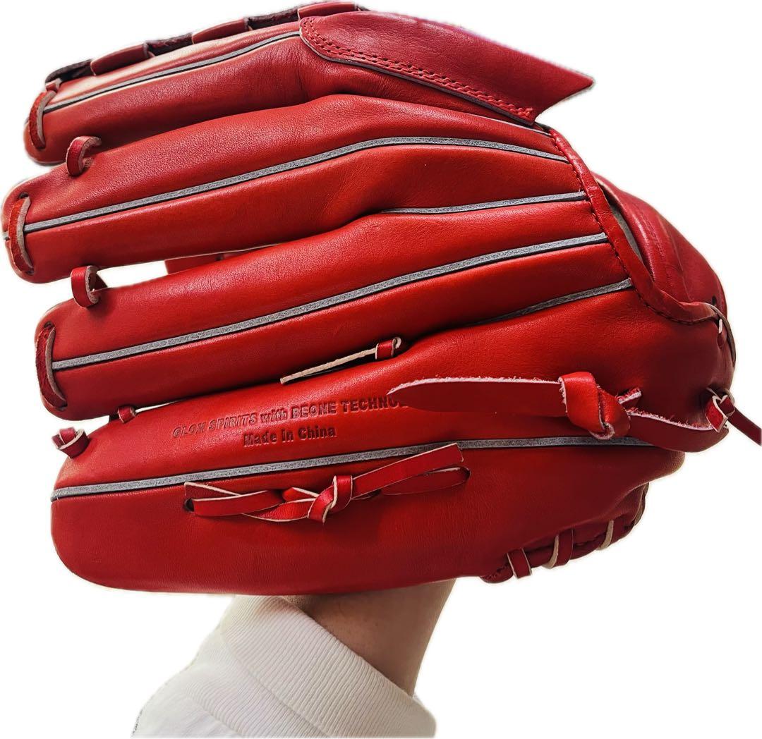 【極美品】Glom 硬式投手用グラブレッド