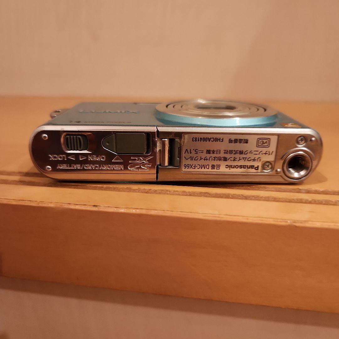 Panasonic DMC-FX66 水色 コンパクトデジタルカメラ
