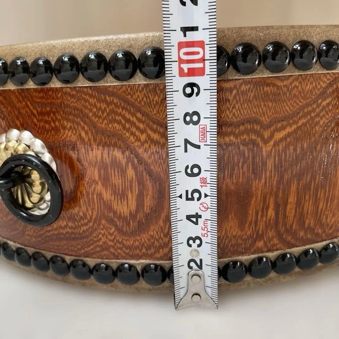 和太鼓 平太鼓 32cm 和楽器 上鳴 日本製　くりぬき　本革 1尺5分