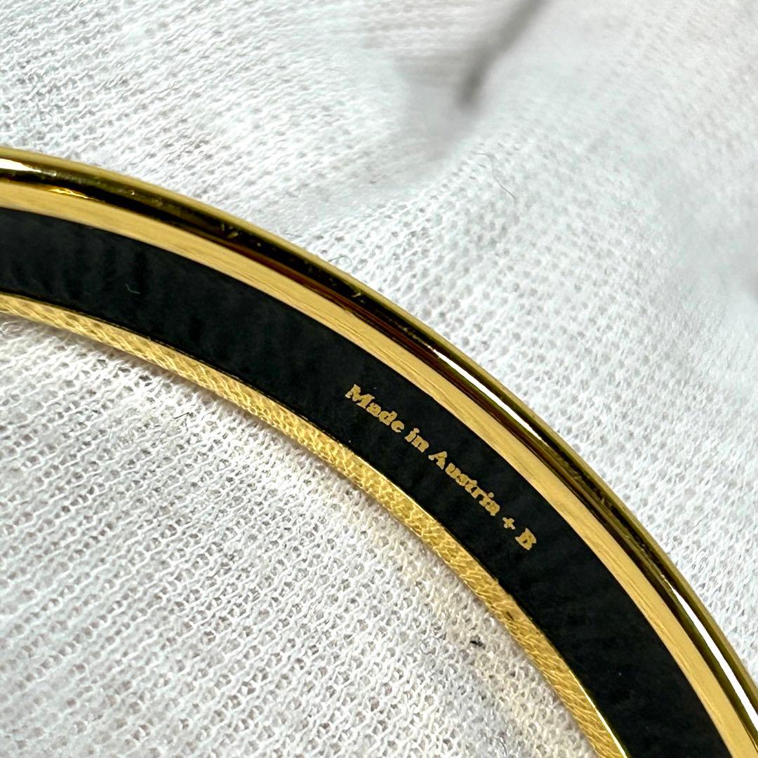 エルメス バングル エマイユPM 七宝焼き 幅0.9cm ブレスレット 箱付き
