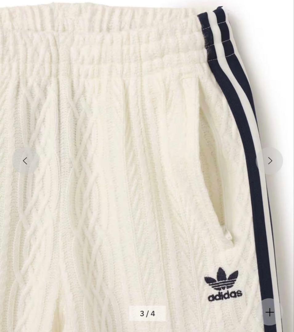 美品●adidas KNIT アディダス ニット クラシック トラック パンツ