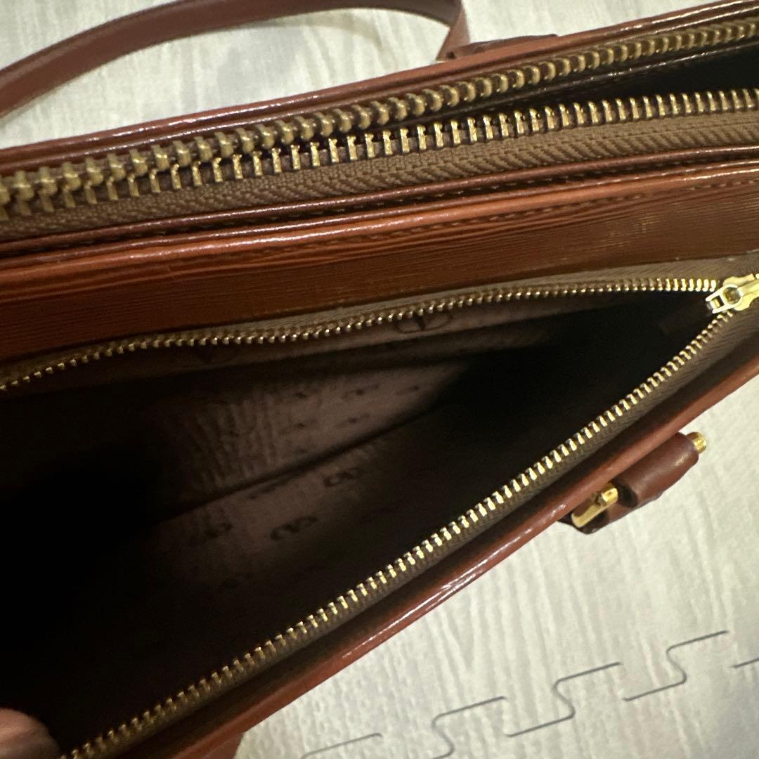 VALENTINO GARAVANI エピレザー トートバッグ ヴィンテージ