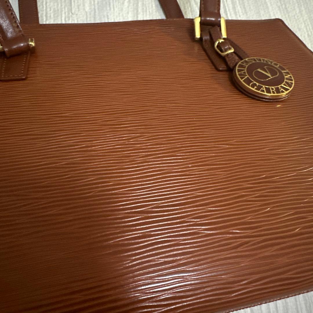 VALENTINO GARAVANI エピレザー トートバッグ ヴィンテージ