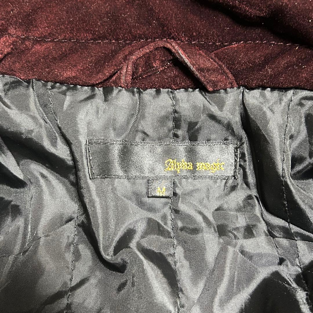 y2k ベロアコート お兄系 ギミック Alpha Magic 3way 中綿