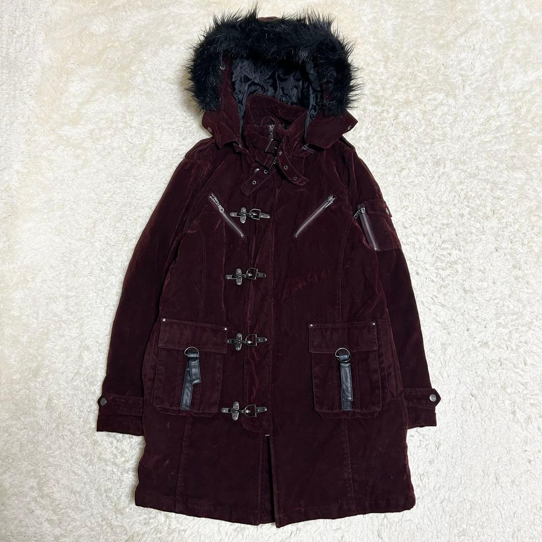 y2k ベロアコート お兄系 ギミック Alpha Magic 3way 中綿