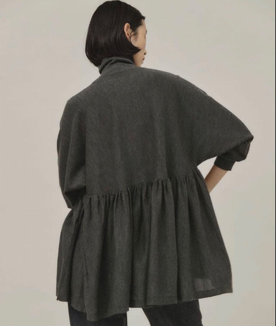 《美品》Curensology ハイネックギャザーニットプルオーバー