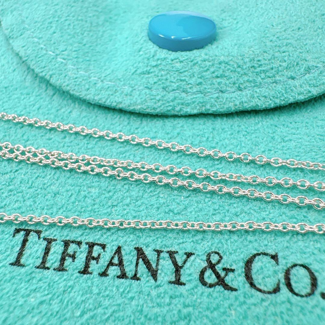 美品 オールドティファニー ビーン ラージ ネックレス シルバー925