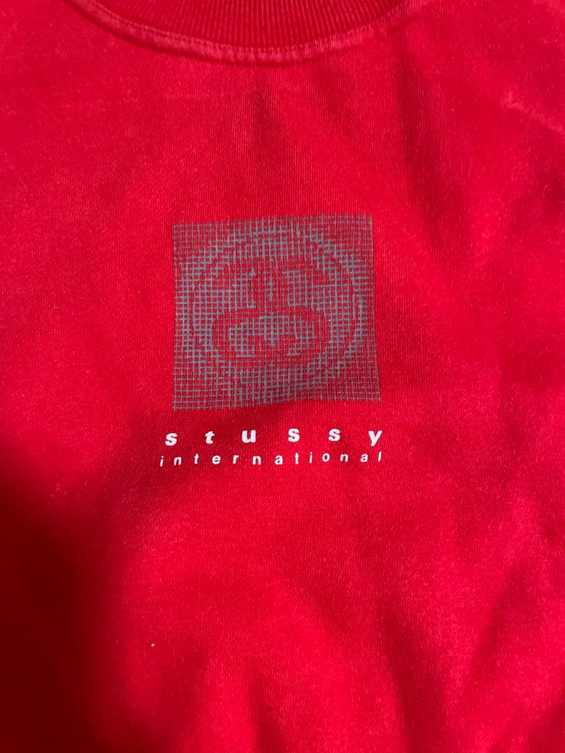USA製STUSSY スウェット 赤L