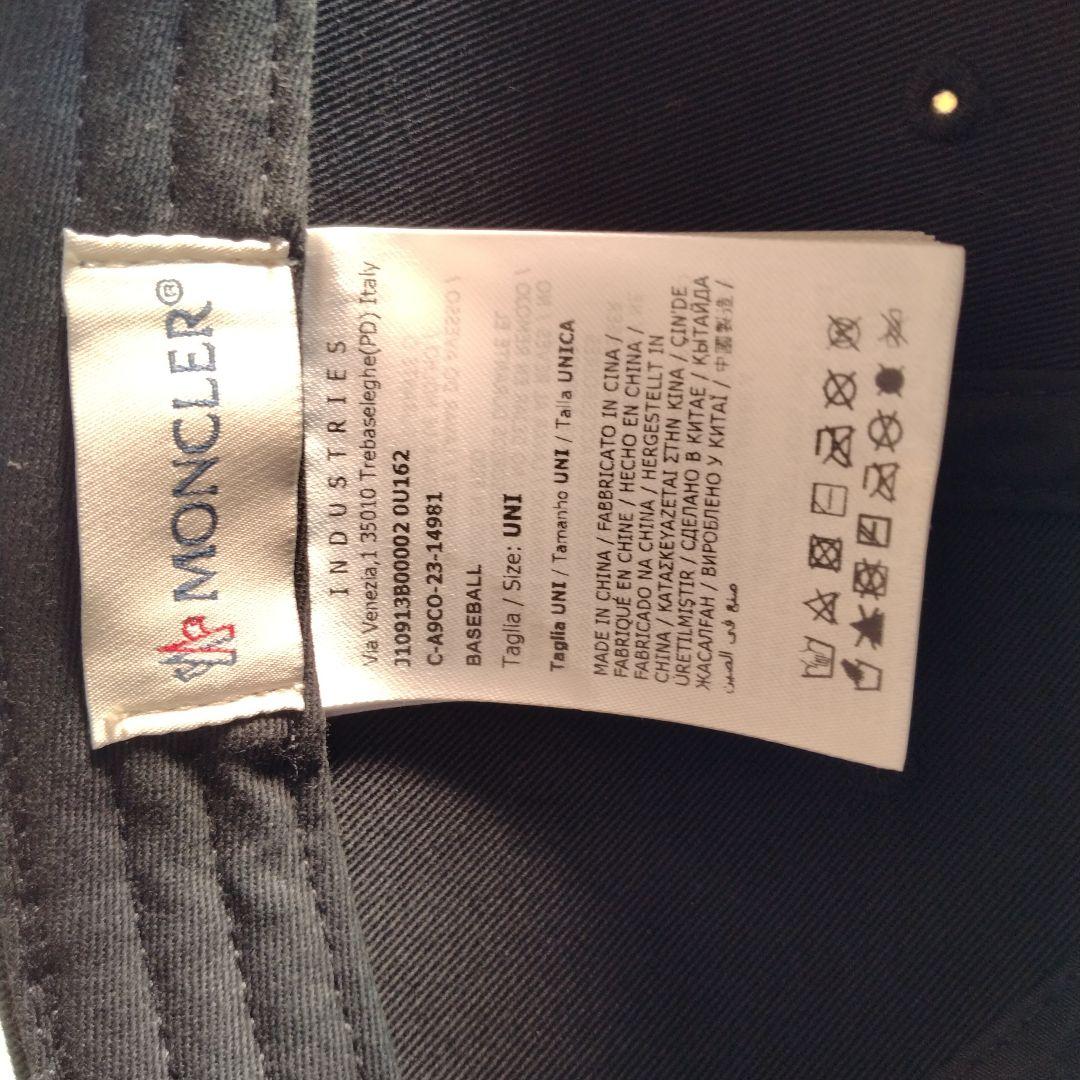 モンクレール　キャップ　ブラック