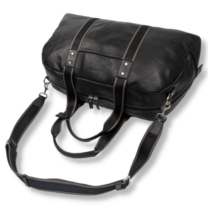 【美品】COACH ボストンバッグ 2way レザー ブラック 大容量 コーチ