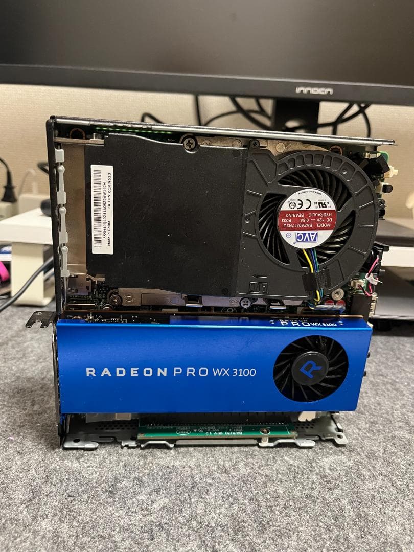 Lenovo M720q i5第9世代WX3100グラボ16GB RAM SSD