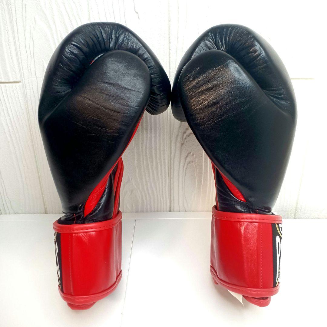 美品☆CLETO REYES レイジェス グローブ 14オンス レザー 黒×赤