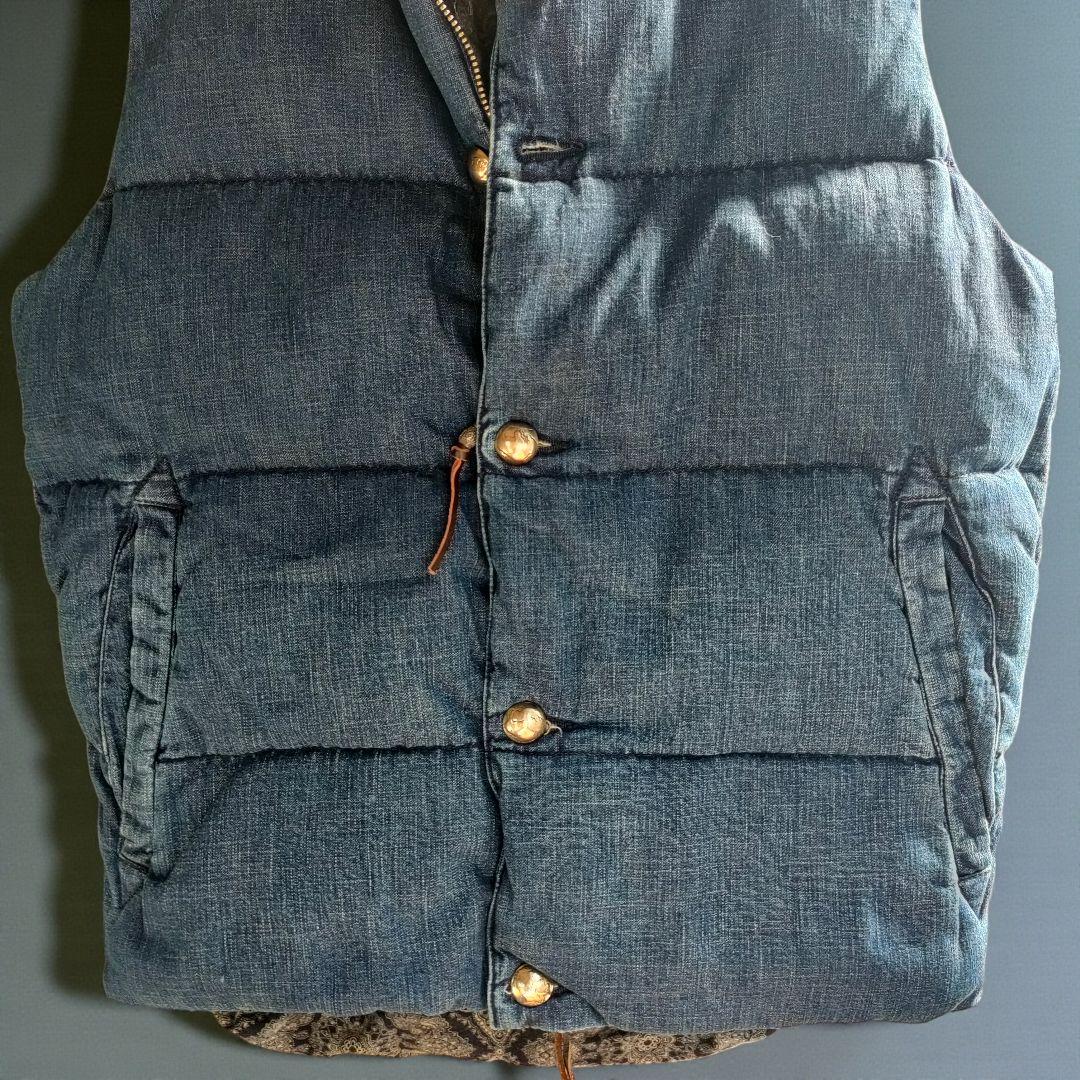 【新品】REMI RELIEF デニム ダウン ベストRN16193002