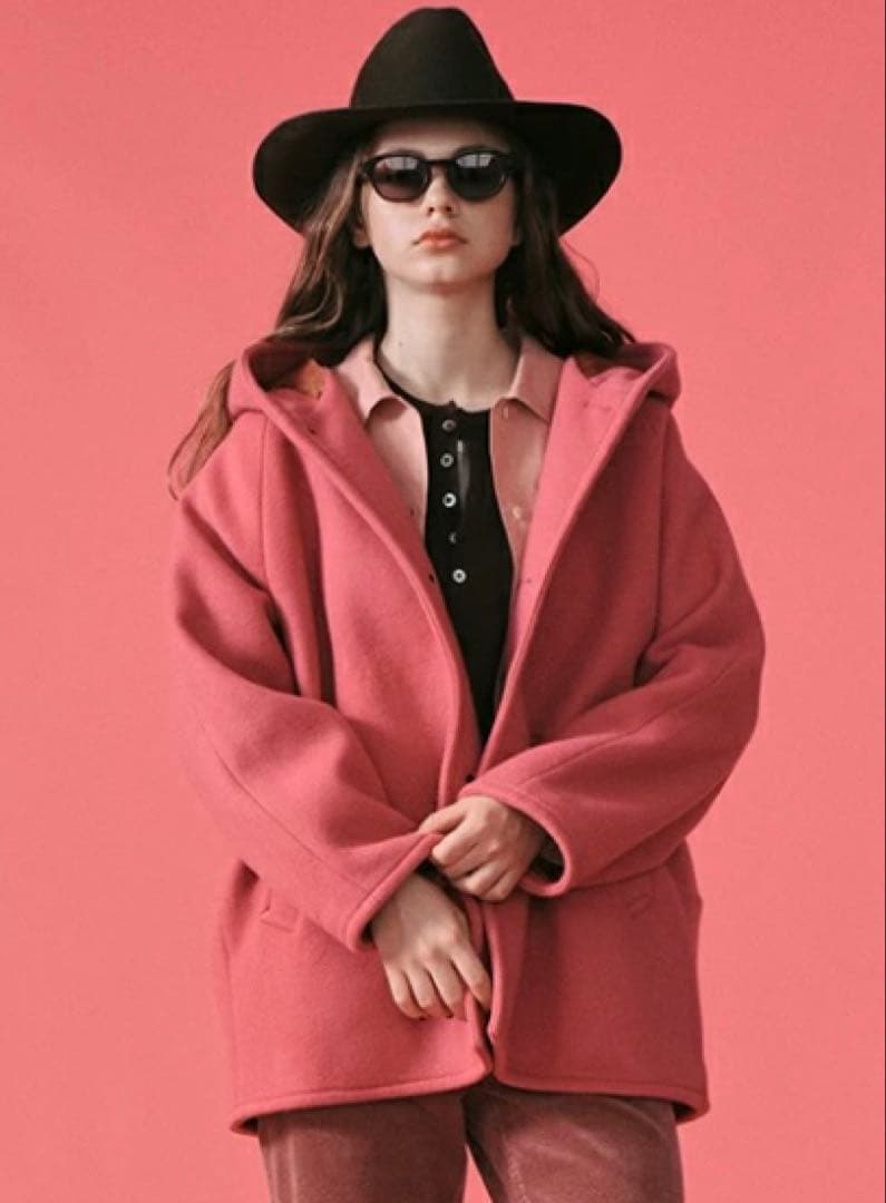 ⭐︎Mariko【新品タグ付き】ルメランジュ　ウールコート　ピンク