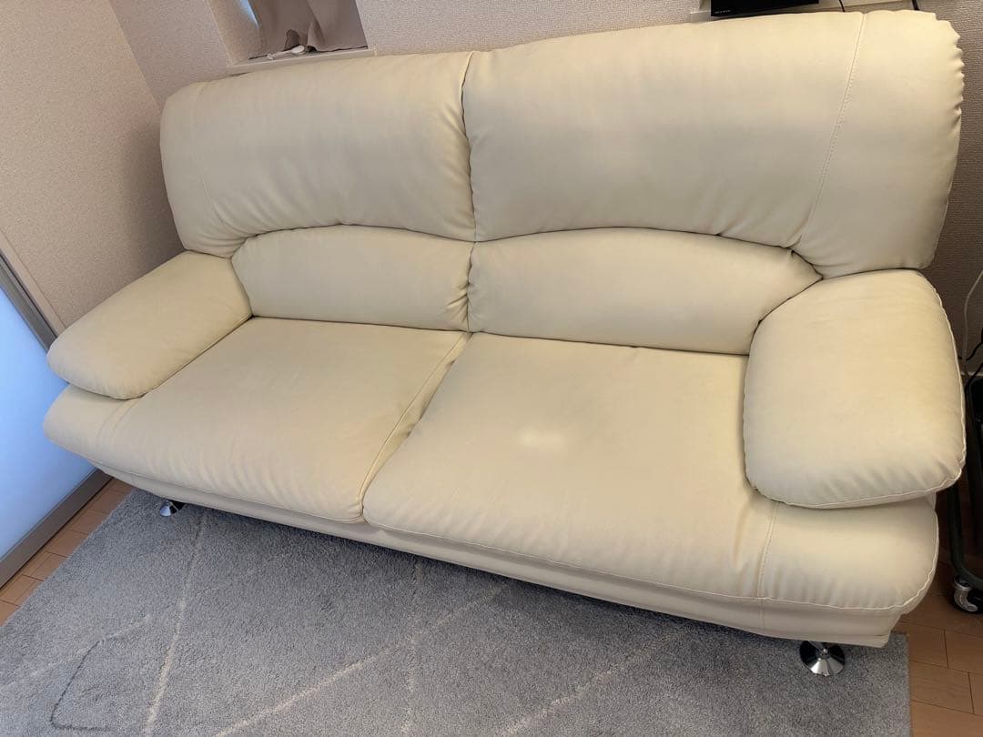 関家具スイート3掛けソファ 合成皮革