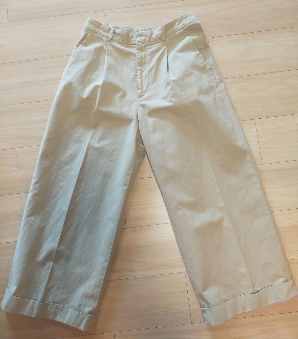 6(ROKU)　コットン チノ ワイド パンツ