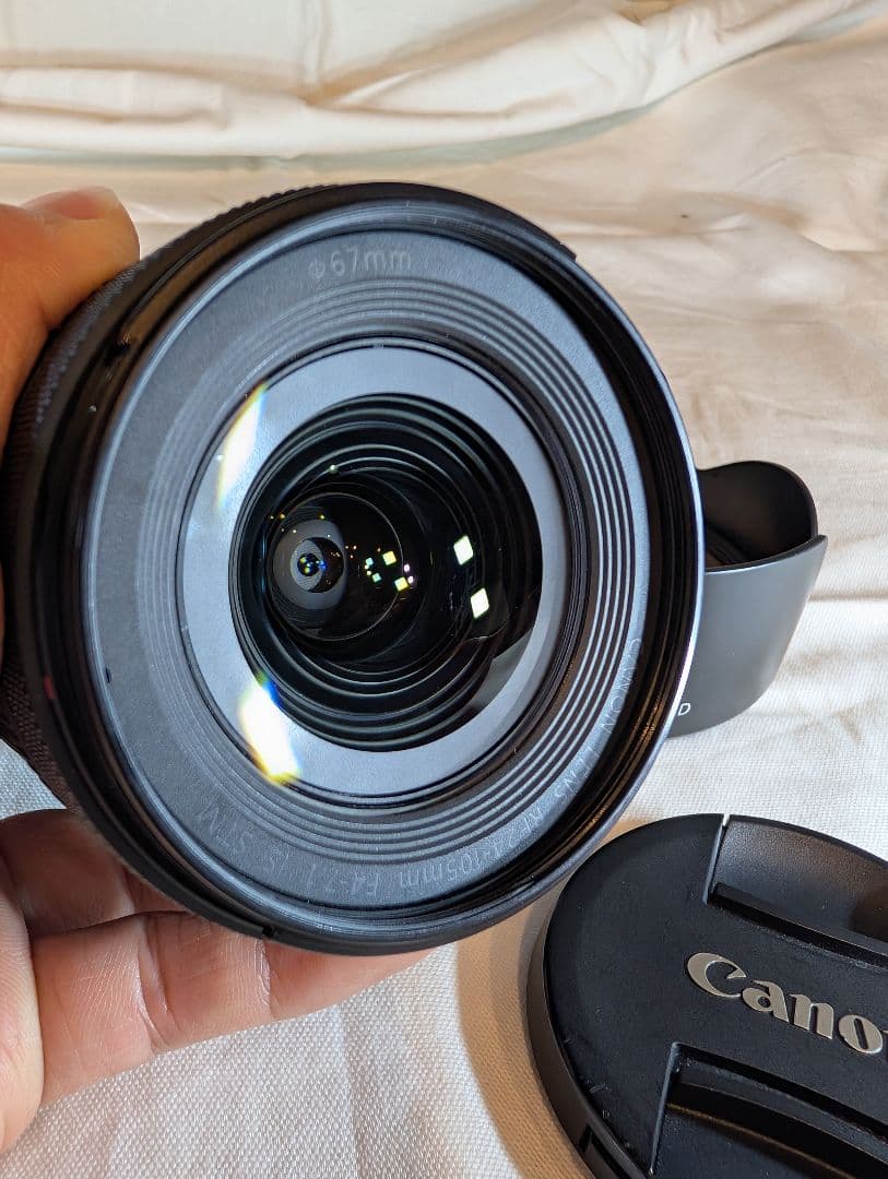 【良品】Canon RF24-105mm F4-7.1 IS STM（フード付）