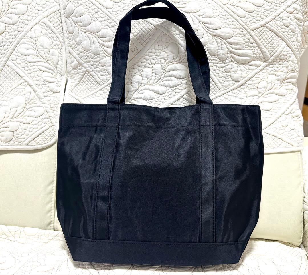CHANELノベルティトートバッグ黒☆スパンコール新品ナイロン肩掛けブラックしろ