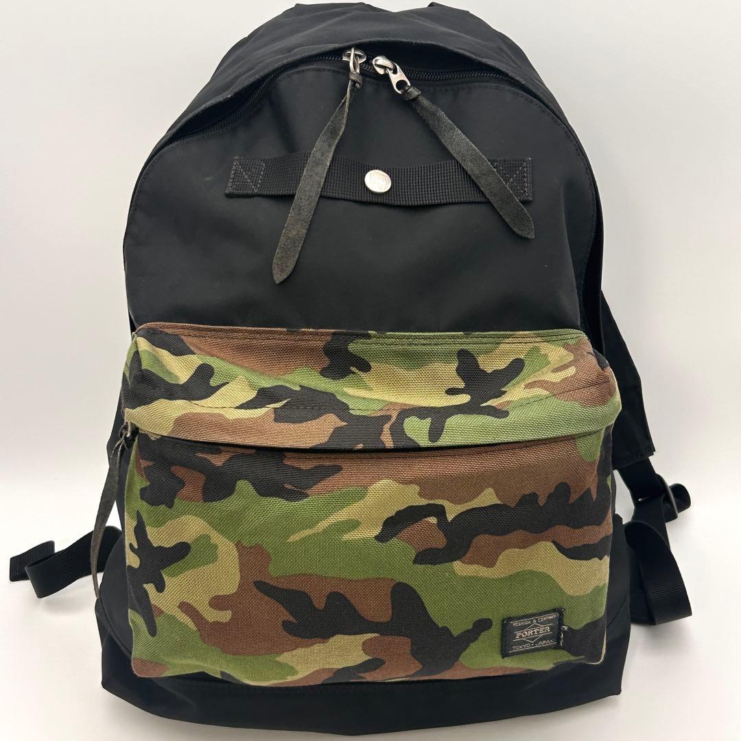 ✨大人気✨ PORTER ヘッドポーター バックパック ブラック 迷彩 激レア✨