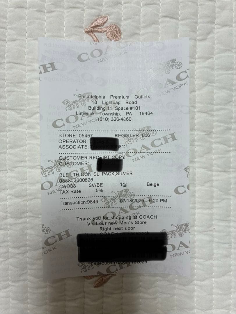 【未使用】COACH コーチロング ジップ アラウンド ウォレット　花柄フローラ