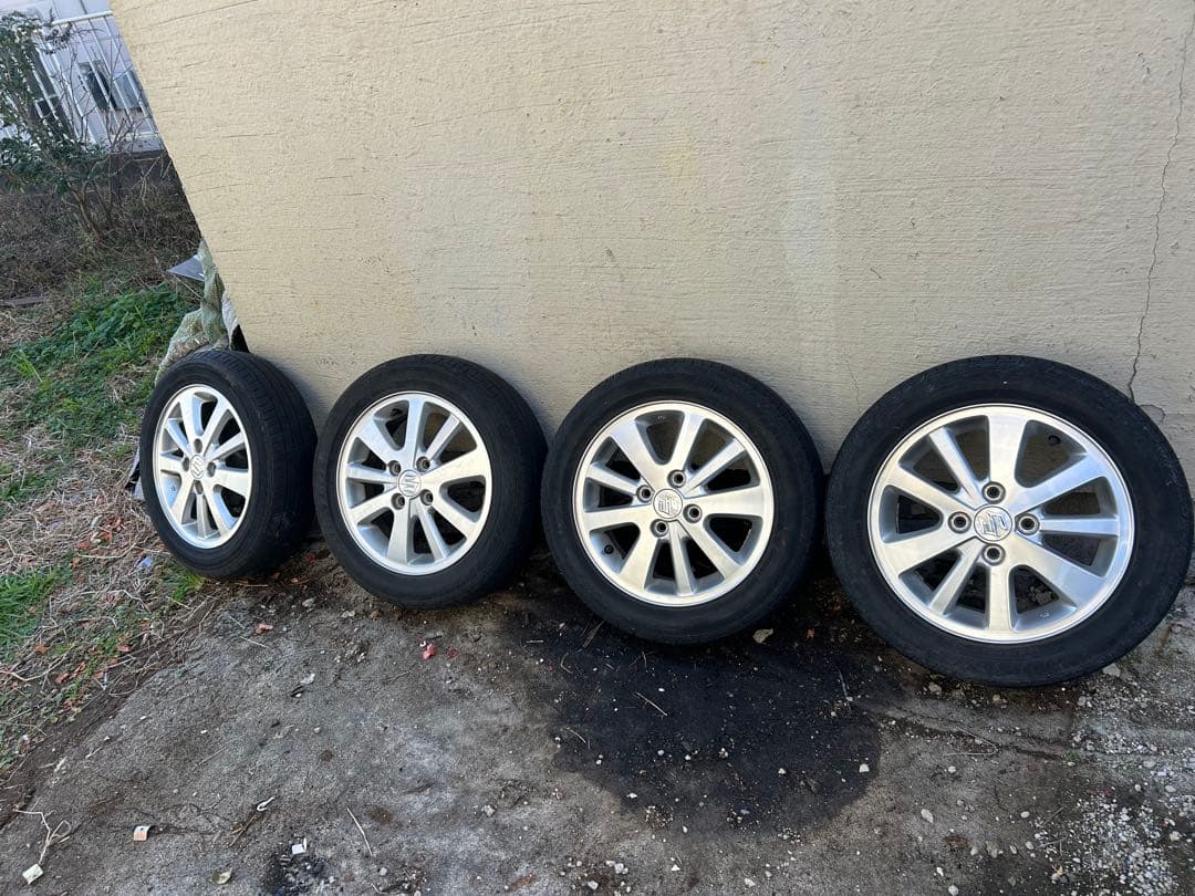 柏市、美品できれば手渡し5スポークデザインスズキ純正軽自動車用タントにもはけます