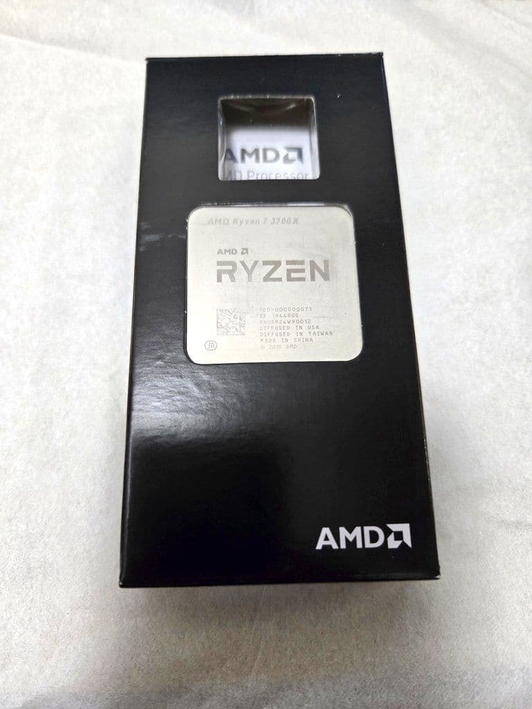 AMD RYZEN 7 3700X(クーラー未使用)