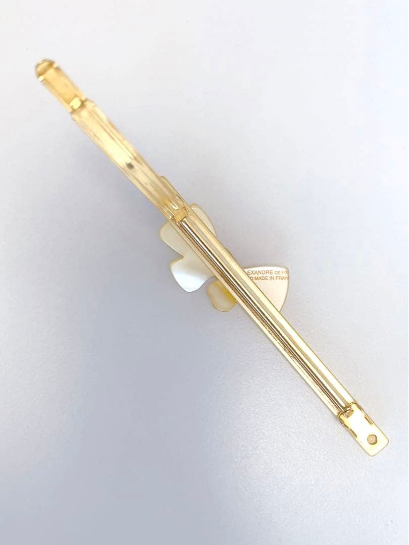 アレクサンドルドゥパリ　ロングバレッタ　黄色　バタフライ　ビジュー　蝶　イエロー