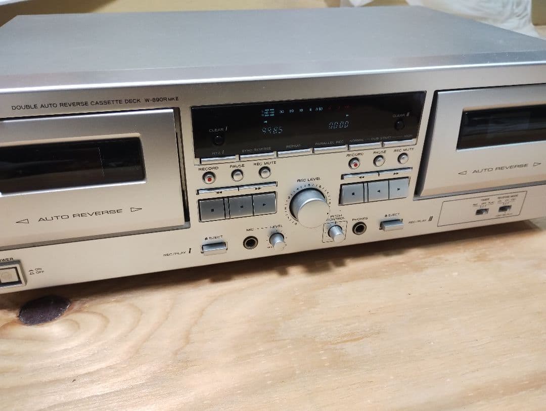 動作◎ TASCAM TEAC ダブルカセットプレーヤー　ダブルカセットデッキ