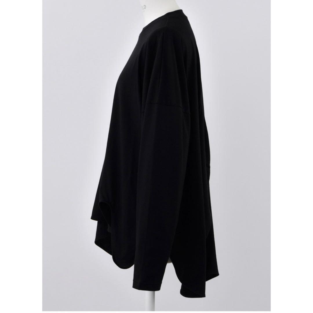 新品タグ付き　スビン天竺 アシンメドレープロンT