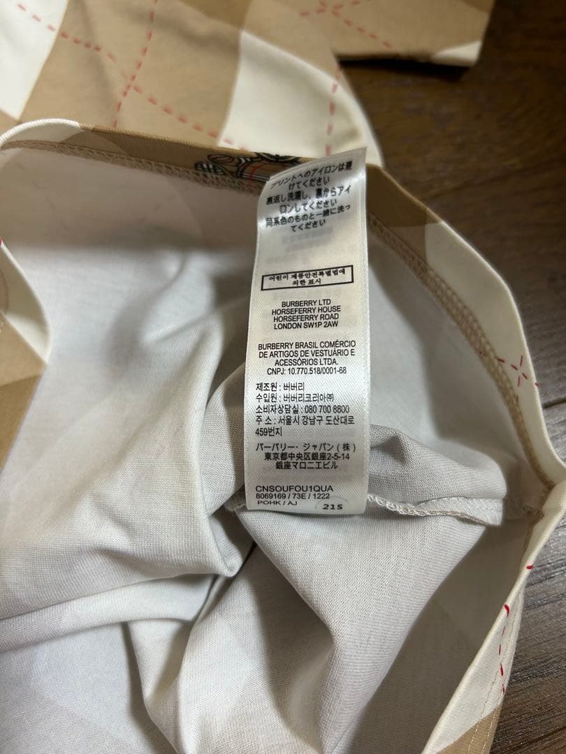 新品タグ付き★BURBERRYバーバリー★トーマスベアTシャツ