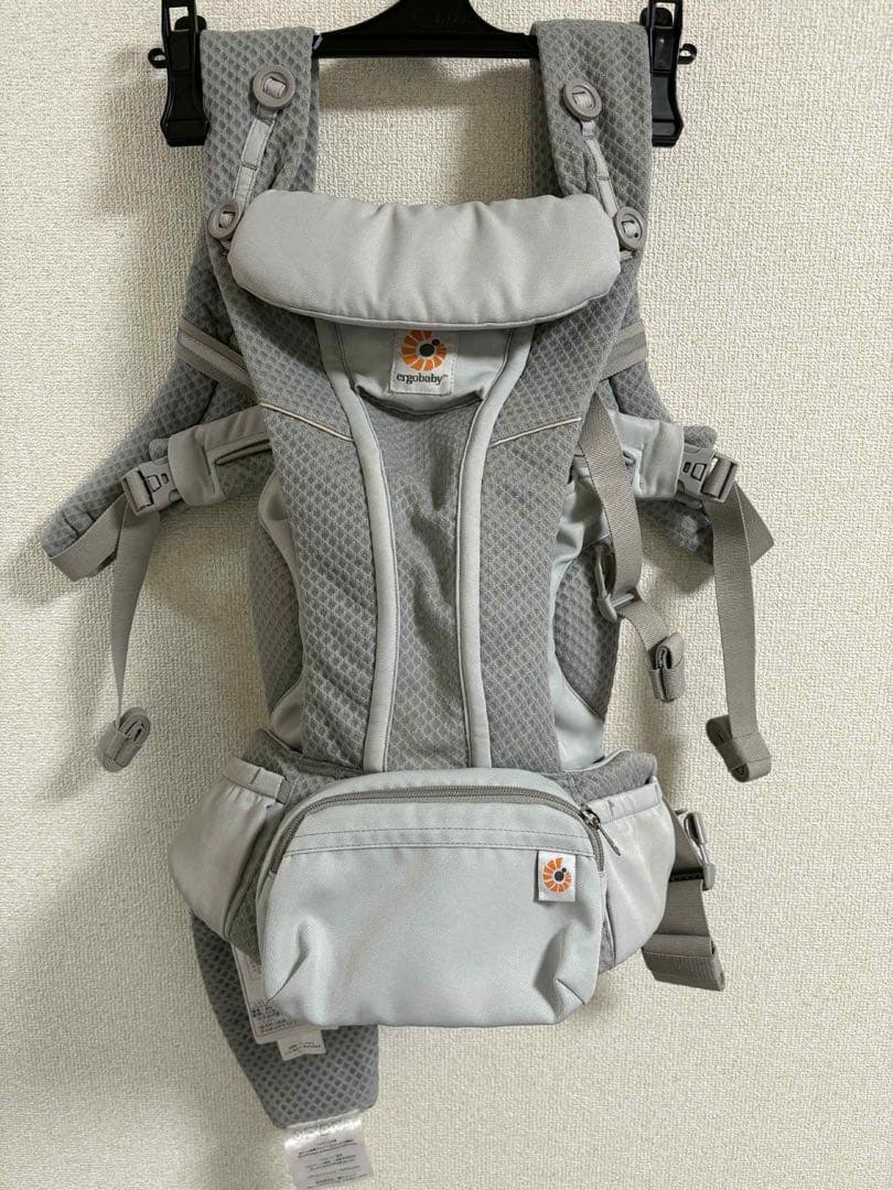 【極美品‼️】エルゴベビー オムニ ブリーズ パールグレー「ポーチ未使用‼️」