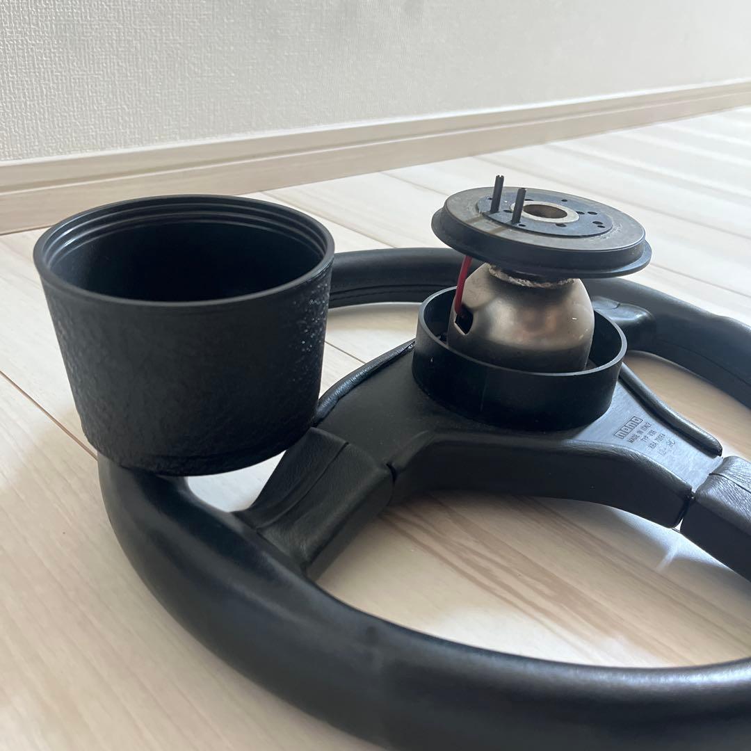 momo ステアリング レザー ブラック