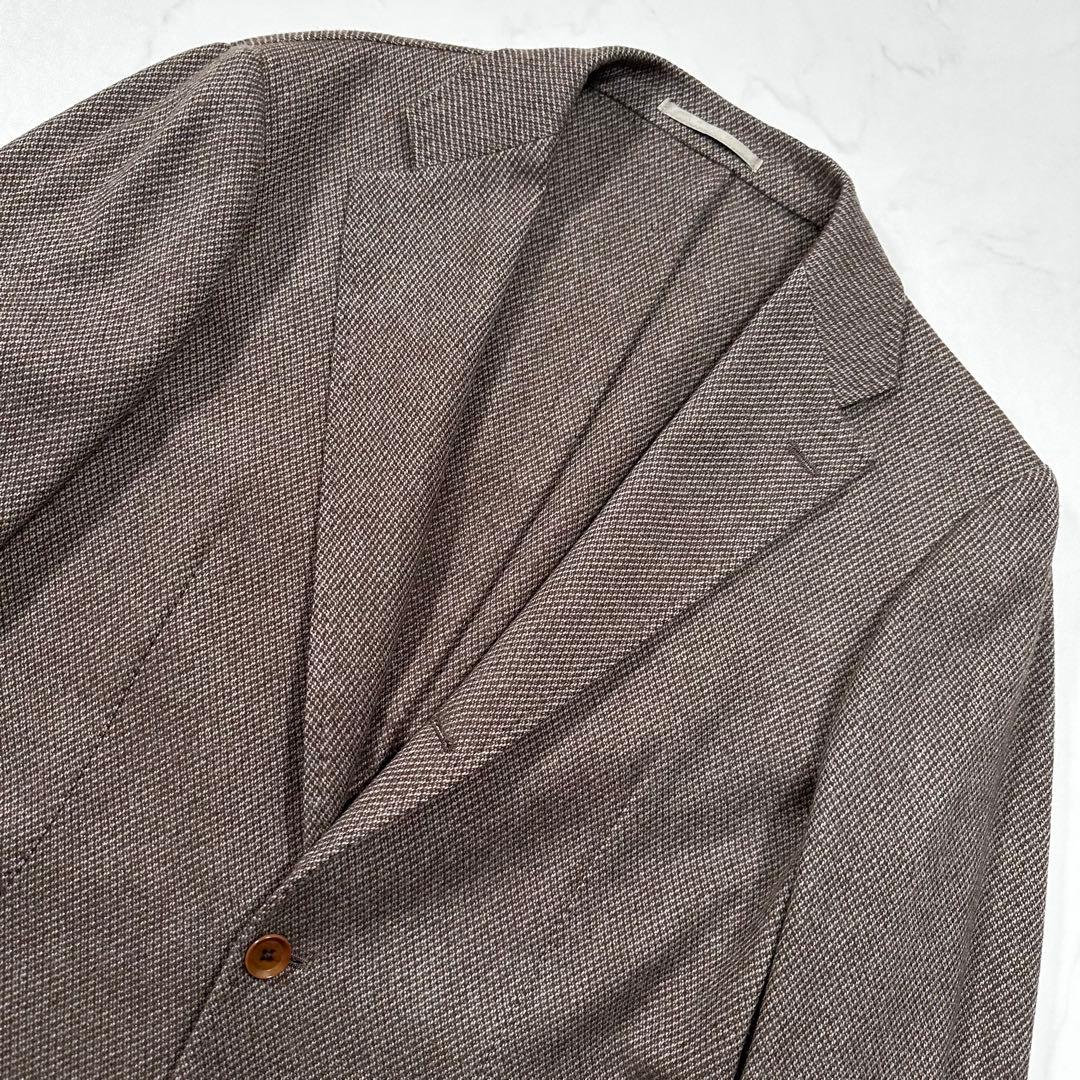 未使用級 XL相当◎リングヂャケット カシミヤタッチ アンコンジャケット 50