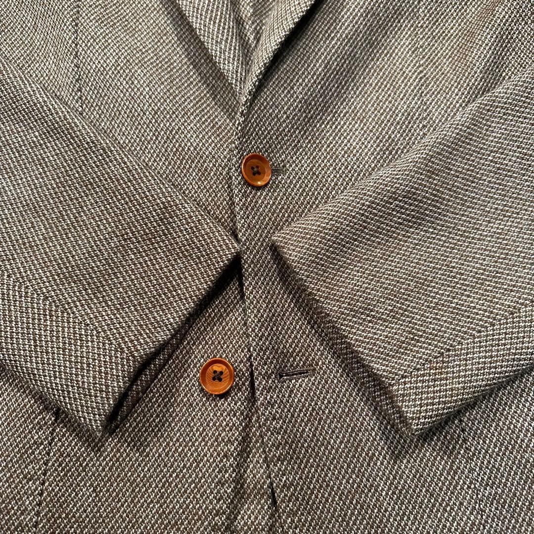 未使用級 XL相当◎リングヂャケット カシミヤタッチ アンコンジャケット 50