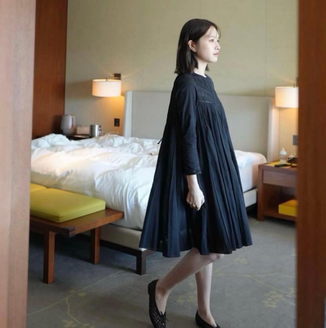 ワンピース laubeblanc Pin-tuck Lace Mini Dress