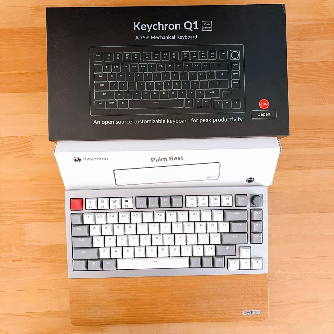 Keychron Q1 キーボード (US配列) ＋ウッドパームレストセット