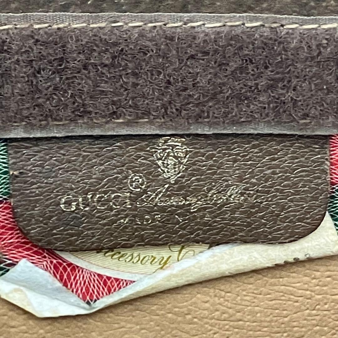 1*す様 オールドGUCCI シェリーライン GGキャンバスクラッチバッグ ミニ