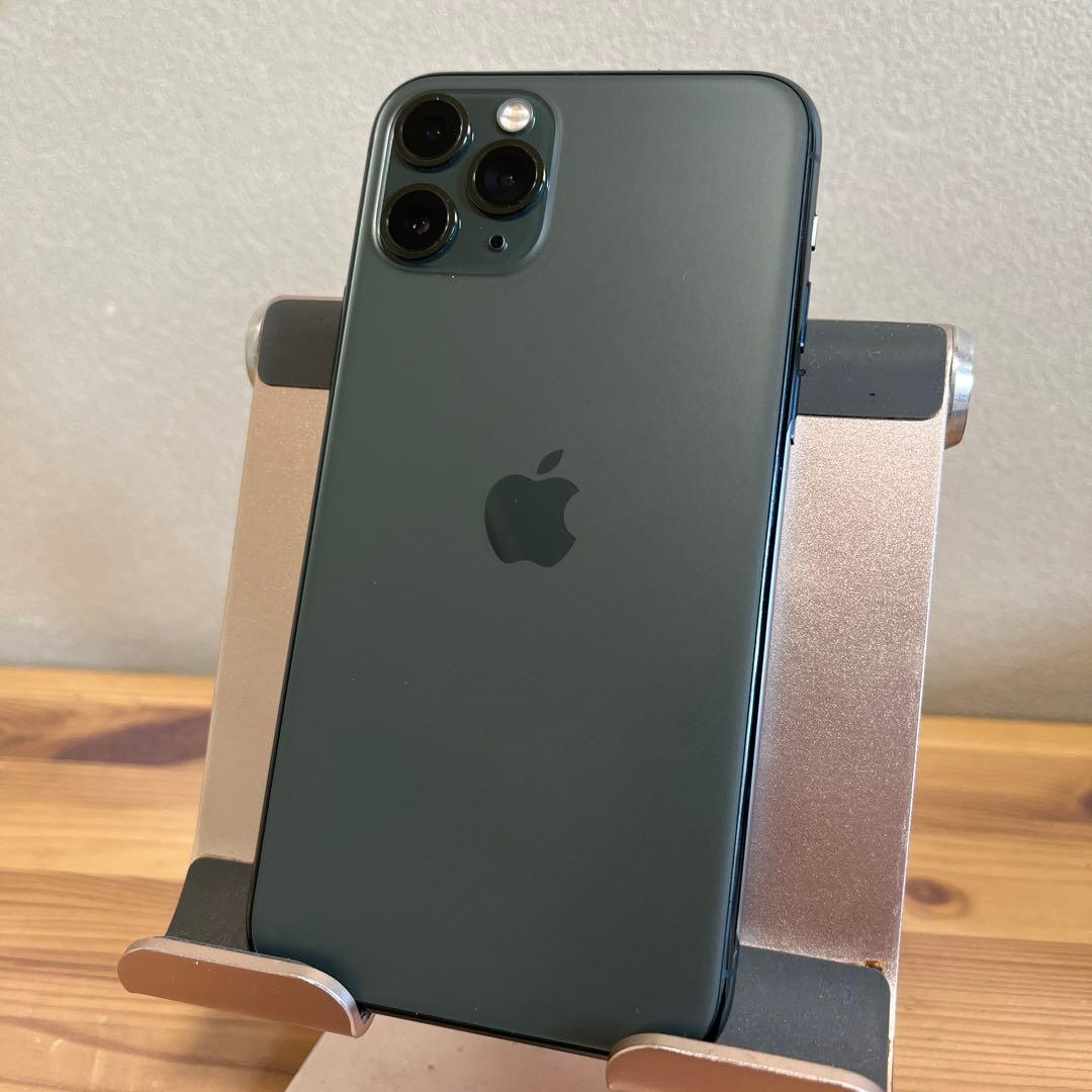 バッテリー100%超美品！iPhone11 Pro 64GBミッドナイトグリーン